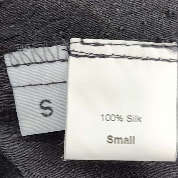 Cynthia Ashby Women's Zora 100% Silk Layered Sheer Skirt Gothic - S - Picture 7 of 8